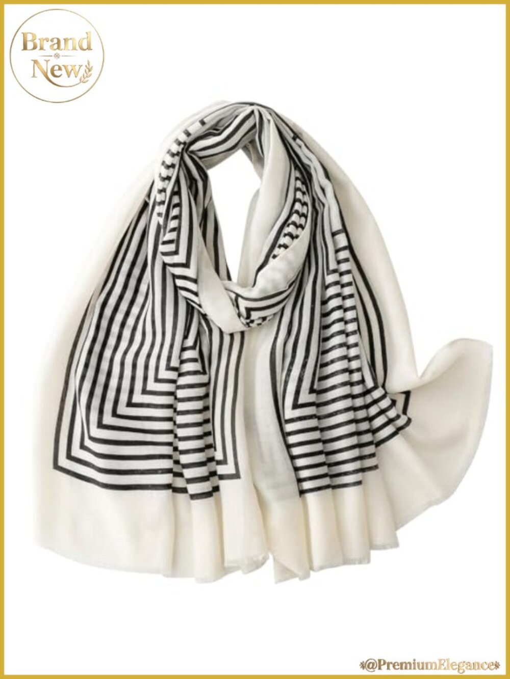 Oversized Bohemian Beaded Fringe Scarf Shawl Wrap Travel